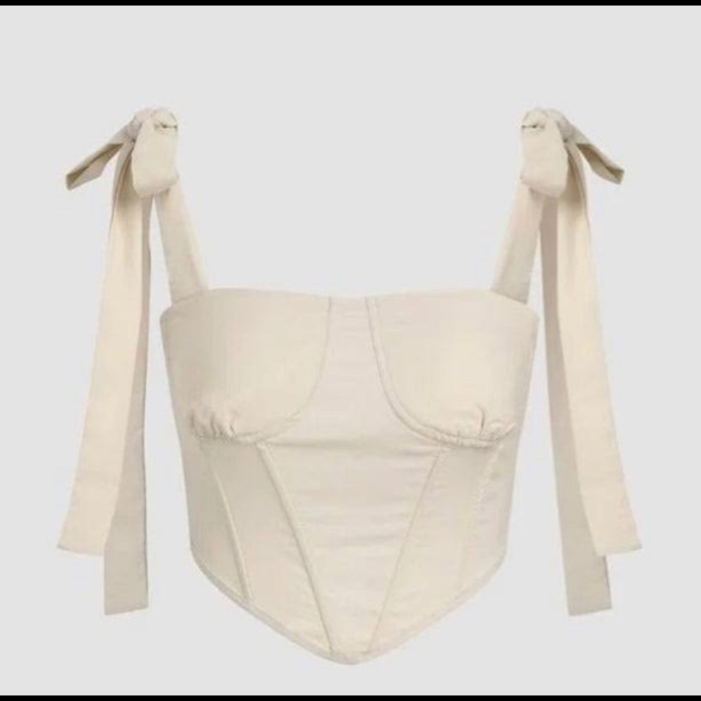 Cider Bow Straps Corset Cami small women’s top
